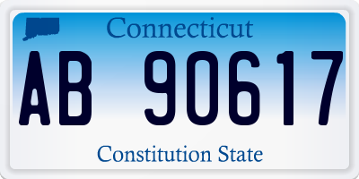 CT license plate AB90617