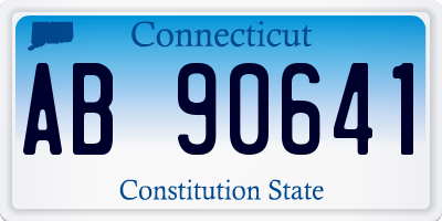 CT license plate AB90641