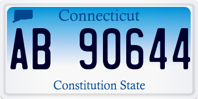CT license plate AB90644