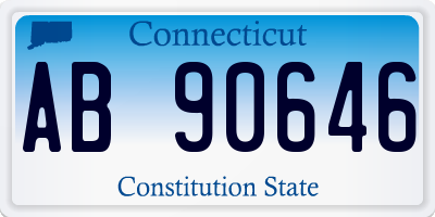 CT license plate AB90646