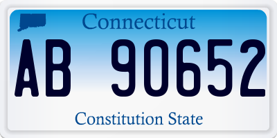 CT license plate AB90652