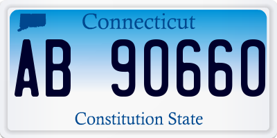 CT license plate AB90660