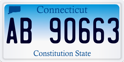 CT license plate AB90663