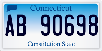 CT license plate AB90698