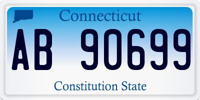 CT license plate AB90699