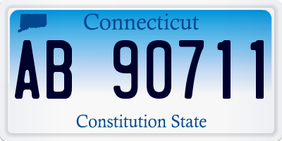 CT license plate AB90711