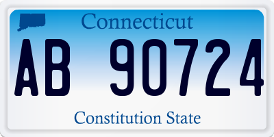 CT license plate AB90724