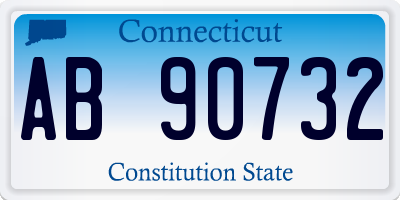 CT license plate AB90732