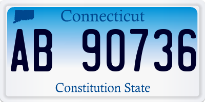 CT license plate AB90736