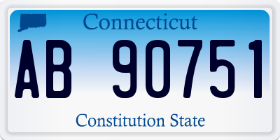 CT license plate AB90751