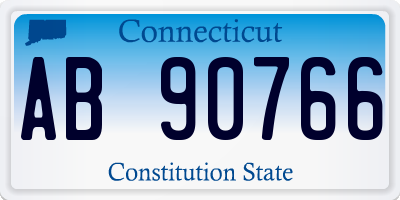 CT license plate AB90766