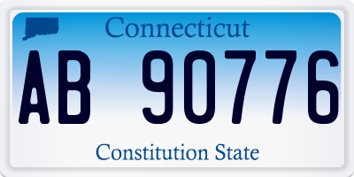 CT license plate AB90776
