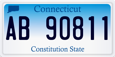 CT license plate AB90811