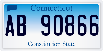 CT license plate AB90866