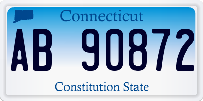 CT license plate AB90872