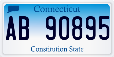 CT license plate AB90895