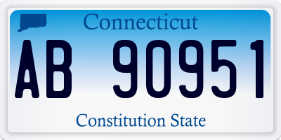CT license plate AB90951