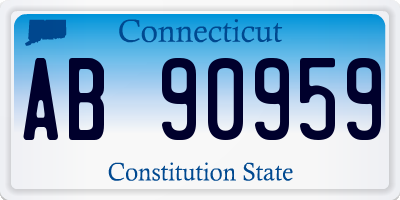 CT license plate AB90959