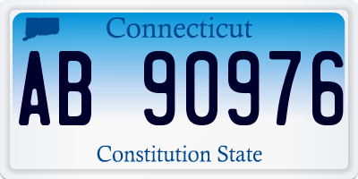 CT license plate AB90976