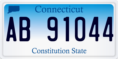 CT license plate AB91044