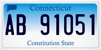 CT license plate AB91051