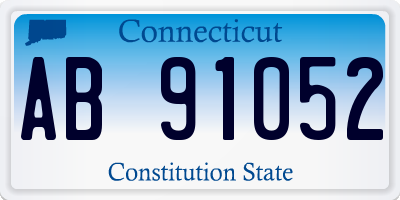 CT license plate AB91052