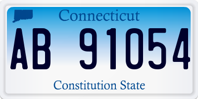 CT license plate AB91054