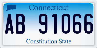 CT license plate AB91066