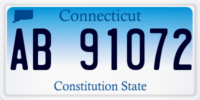 CT license plate AB91072