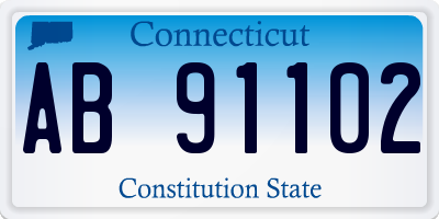 CT license plate AB91102