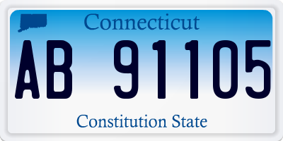 CT license plate AB91105