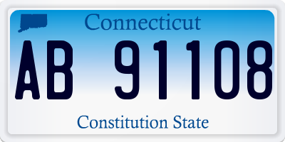 CT license plate AB91108