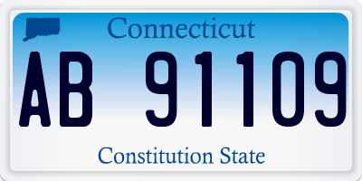 CT license plate AB91109