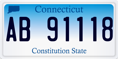 CT license plate AB91118