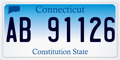 CT license plate AB91126