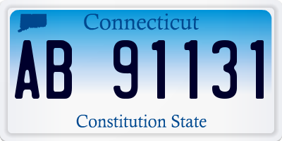 CT license plate AB91131