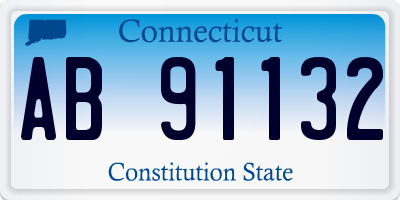 CT license plate AB91132