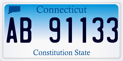 CT license plate AB91133