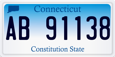 CT license plate AB91138