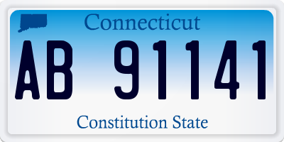 CT license plate AB91141