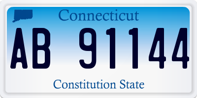 CT license plate AB91144