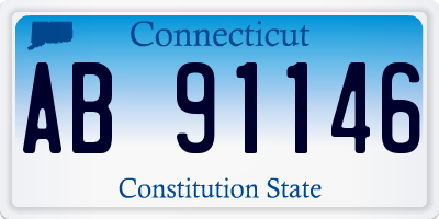 CT license plate AB91146