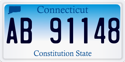 CT license plate AB91148