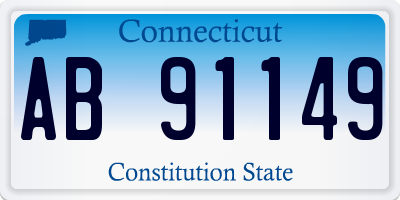 CT license plate AB91149