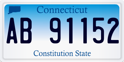CT license plate AB91152