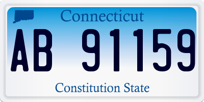 CT license plate AB91159