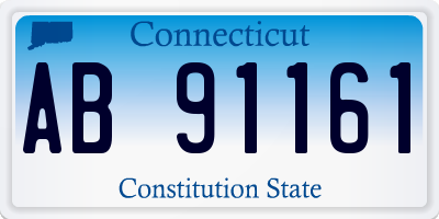 CT license plate AB91161