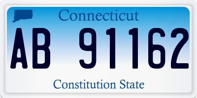 CT license plate AB91162