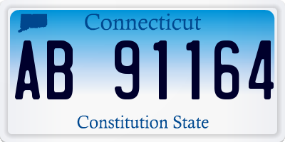 CT license plate AB91164