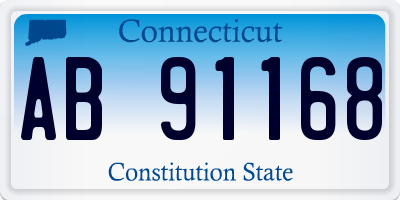 CT license plate AB91168